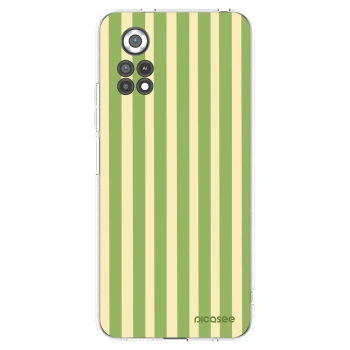 Picasee silikonový průhledný obal pro Xiaomi Poco X4 Pro 5G - Lines Matcha