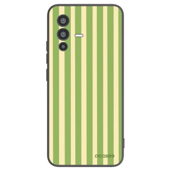 Picasee silikonový černý obal pro Vivo V23 5G - Lines Matcha