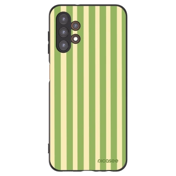 Picasee silikonový černý obal pro Samsung Galaxy A13 4G A135 - Lines Matcha