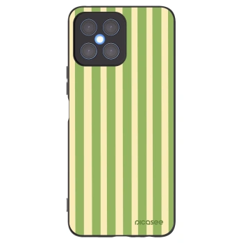 Picasee silikonový černý obal pro Honor X8 4G - Lines Matcha