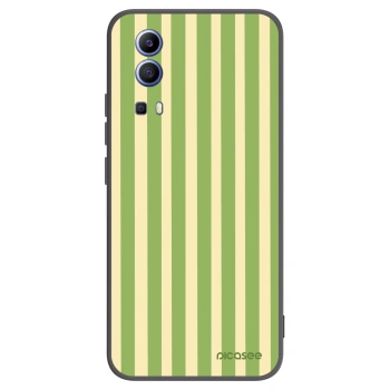 Picasee silikonový černý obal pro Vivo Y52 5G - Lines Matcha