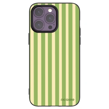 Picasee silikonový černý obal pro Apple iPhone 14 Pro Max - Lines Matcha
