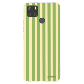 Picasee silikonový průhledný obal pro Realme C21Y - Lines Matcha