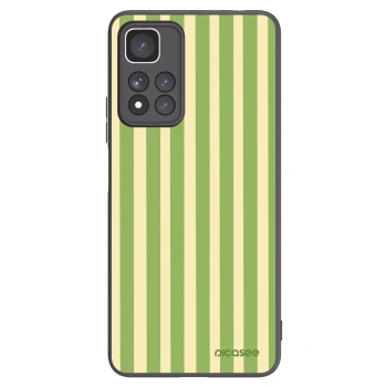 Picasee silikonový černý obal pro Xiaomi Redmi Note 11 Pro+ 5G - Lines Matcha