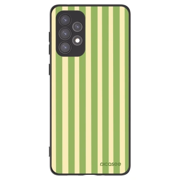 Picasee silikonový černý obal pro Samsung Galaxy A73 5G - Lines Matcha