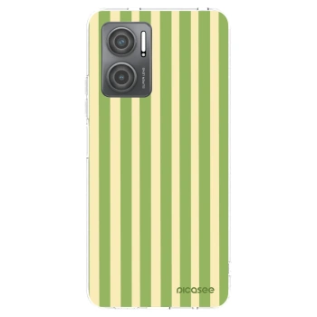 Picasee silikonový průhledný obal pro Xiaomi Redmi 10 5G - Lines Matcha