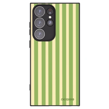 Picasee silikonový černý obal pro Samsung Galaxy S23 Ultra 5G - Lines Matcha