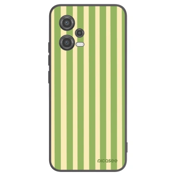 Picasee silikonový černý obal pro Xiaomi Poco X5 - Lines Matcha