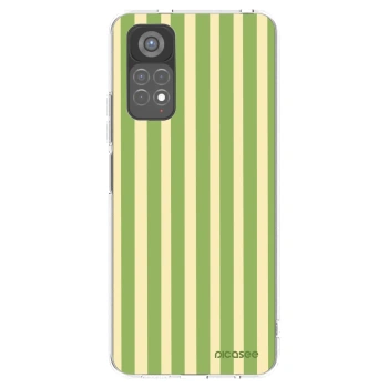 Picasee silikonový průhledný obal pro Xiaomi Redmi Note 11S 5G - Lines Matcha