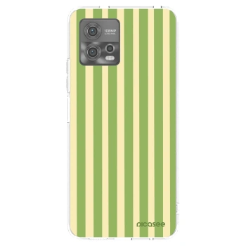 Picasee silikonový průhledný obal pro Motorola Moto G72 - Lines Matcha