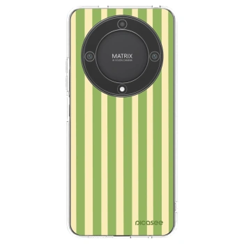 Picasee silikonový průhledný obal pro Honor Magic5 Lite 5G - Lines Matcha