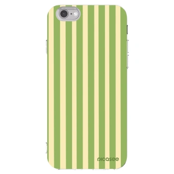 Picasee silikonový průhledný obal pro Apple iPhone 6/6S - Lines Matcha