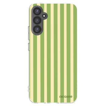 Picasee silikonový průhledný obal pro Samsung Galaxy A34 5G A346B - Lines Matcha