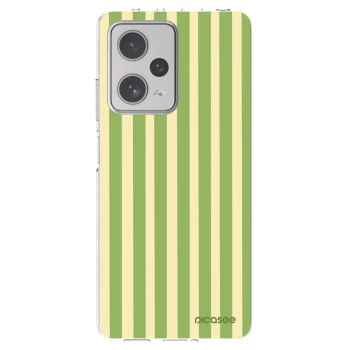 Picasee silikonový průhledný obal pro Xiaomi Redmi Note 12 Pro+ 5G - Lines Matcha