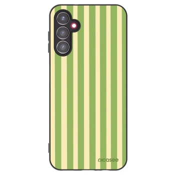 Picasee silikonový černý obal pro Samsung Galaxy A14 4G A145R - Lines Matcha