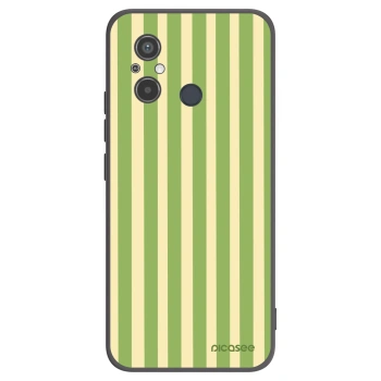 Picasee silikonový černý obal pro Xiaomi Redmi 12C - Lines Matcha
