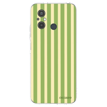 Picasee silikonový průhledný obal pro Xiaomi Redmi 12C - Lines Matcha