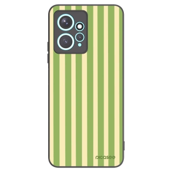 Picasee silikonový černý obal pro Xiaomi Redmi Note 12 4G - Lines Matcha