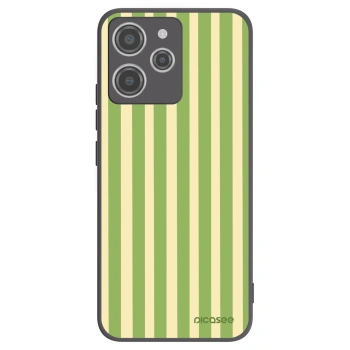 Picasee silikonový černý obal pro Xiaomi Redmi 12 4G - Lines Matcha