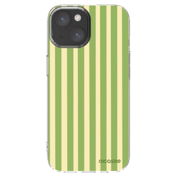 Picasee silikonový průhledný obal pro Apple iPhone 15 - Lines Matcha