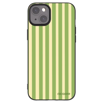 Picasee silikonový černý obal pro Apple iPhone 15 Plus - Lines Matcha