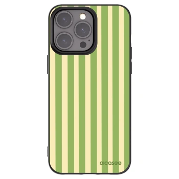 Picasee silikonový černý obal pro Apple iPhone 15 Pro Max - Lines Matcha