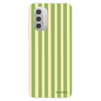 Picasee silikonový průhledný obal pro Motorola Moto G51 - Lines Matcha