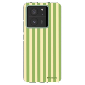 Picasee silikonový průhledný obal pro Xiaomi 13T - Lines Matcha