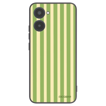 Picasee silikonový černý obal pro Realme 10 4G - Lines Matcha