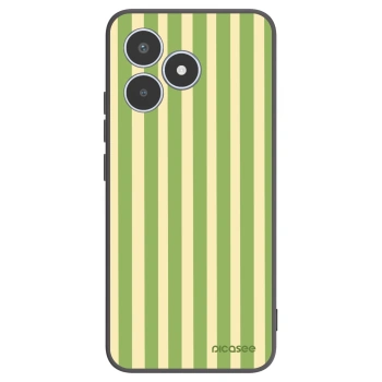 Picasee silikonový černý obal pro Realme C53 - Lines Matcha