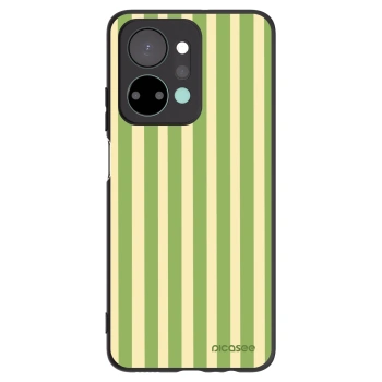 Picasee silikonový černý obal pro Honor X7a - Lines Matcha