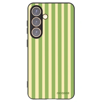Picasee silikonový černý obal pro Samsung Galaxy S24 S921B 5G - Lines Matcha