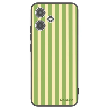 Picasee silikonový černý obal pro Xiaomi Redmi 12 5G - Lines Matcha