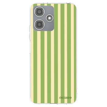 Picasee silikonový průhledný obal pro Xiaomi Redmi 12 5G - Lines Matcha