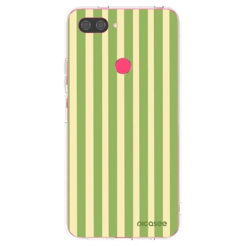 Picasee silikonový průhledný obal pro Xiaomi Mi 8 Lite - Lines Matcha