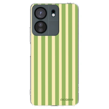 Picasee silikonový průhledný obal pro Xiaomi Redmi 13C 4G - Lines Matcha