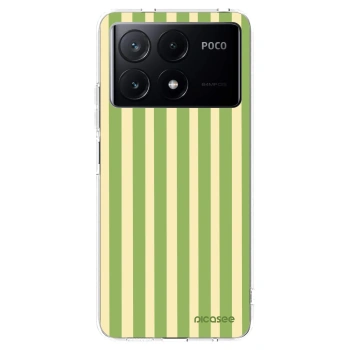 Picasee silikonový průhledný obal pro Xiaomi Poco X6 Pro - Lines Matcha