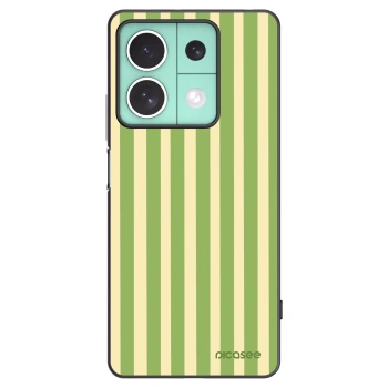 Picasee silikonový černý obal pro Xiaomi Redmi Note 13 5G - Lines Matcha