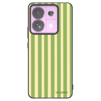 Picasee silikonový černý obal pro Xiaomi Redmi Note 13 Pro 5G - Lines Matcha