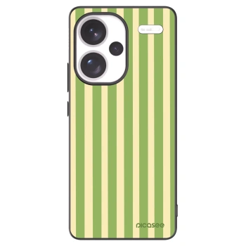 Picasee silikonový černý obal pro Xiaomi Redmi Note 13 Pro+ 5G - Lines Matcha