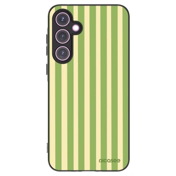 Picasee silikonový černý obal pro Samsung Galaxy A35 5G A356B - Lines Matcha