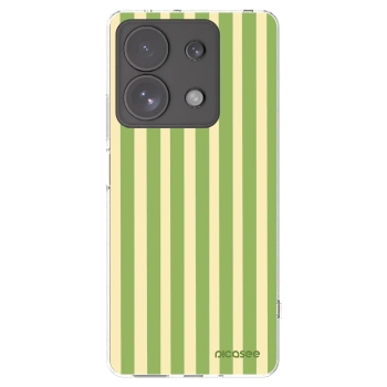 Picasee silikonový průhledný obal pro Xiaomi Redmi Note 13 Pro 4G - Lines Matcha