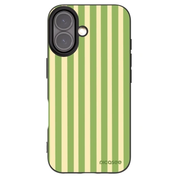 Picasee silikonový černý obal pro Apple iPhone 16 - Lines Matcha