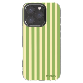 Picasee silikonový průhledný obal pro Apple iPhone 16 Pro - Lines Matcha