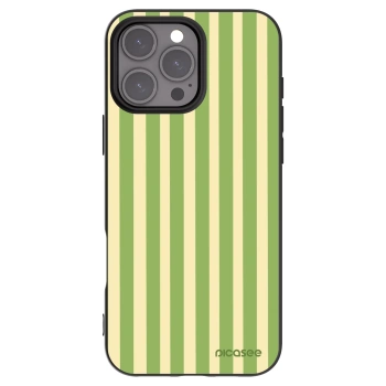 Picasee silikonový černý obal pro Apple iPhone 16 Pro Max - Lines Matcha