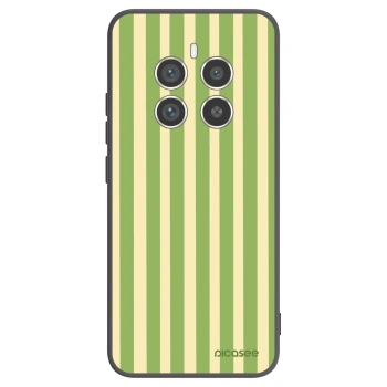 Picasee silikonový černý obal pro Realme 12 Pro 5G - Lines Matcha