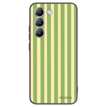 Picasee silikonový černý obal pro Vivo V40 SE 5G - Lines Matcha