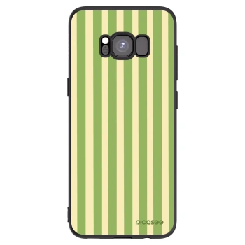 Picasee silikonový černý obal pro Samsung Galaxy S8 G950F - Lines Matcha