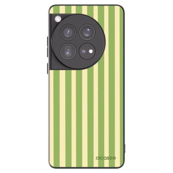 Picasee silikonový černý obal pro OnePlus 12 5G - Lines Matcha