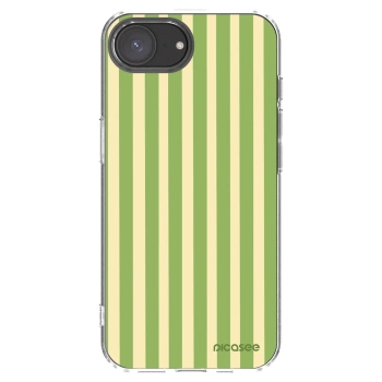 Picasee silikonový průhledný obal pro Apple iPhone 16e - Lines Matcha